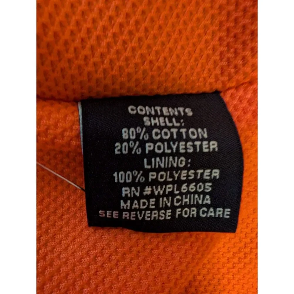 NWT Dunbrooke Chicago Bears Jacket Mens Size Large Navy Hooded Orange Lining